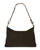 NEREIDA SHOULDER BAG in Umber Suede shoulder bag Kendall Conrad   