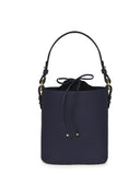 NIÑA SHOULDER BUCKET BAG in Navy Napa shoulder bag Kendall Conrad   