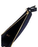OLIMPIA CROSSBODY AND SHOULDER BAG in Navy Suede leather bag, Kendall Conrad   