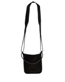 PAZ CROSSBODY BAG in Black Suede small crossbody bag Kendall Conrad   