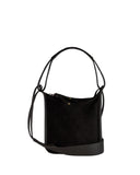 PAZ CROSSBODY BAG in Black Suede small crossbody bag Kendall Conrad   