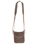 PAZ CROSSBODY BAG in Funghi Suede small crossbody bag Kendall Conrad   