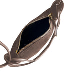 PAZ CROSSBODY BAG in Funghi Suede small crossbody bag Kendall Conrad   