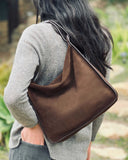 PAZ SHOULDER BAG in Navy Suede shoulder bag Kendall Conrad   