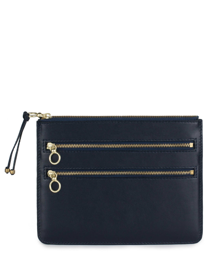 COCO CASE in Navy Napa Leather leather case Kendall Conrad   