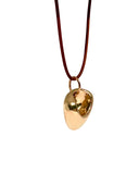 ROCK V PENDANT necklace Kendall Conrad Gold Plated Natural Brown 