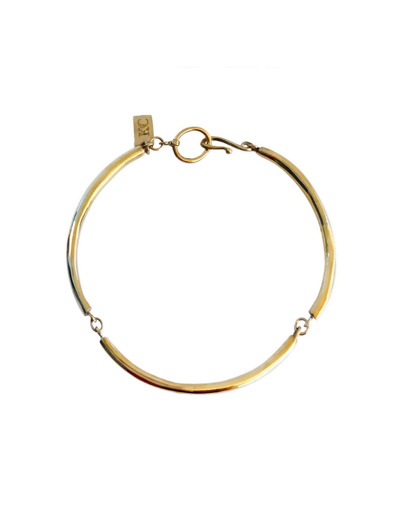 ROUNDED LINKED BRACELET bracelet Kendall Conrad Solid Brass  