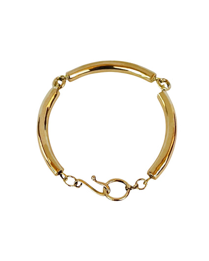 THICK ROUNDED LINKED BRACELET bracelet Kendall Conrad Solid Brass  