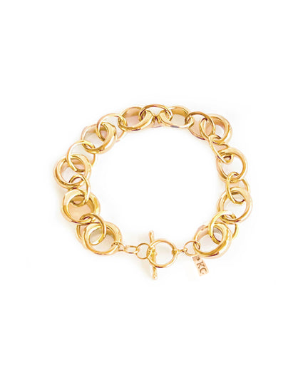 ROUNDED RING I CHAIN BRACELET bracelet Kendall Conrad Gold Plated  