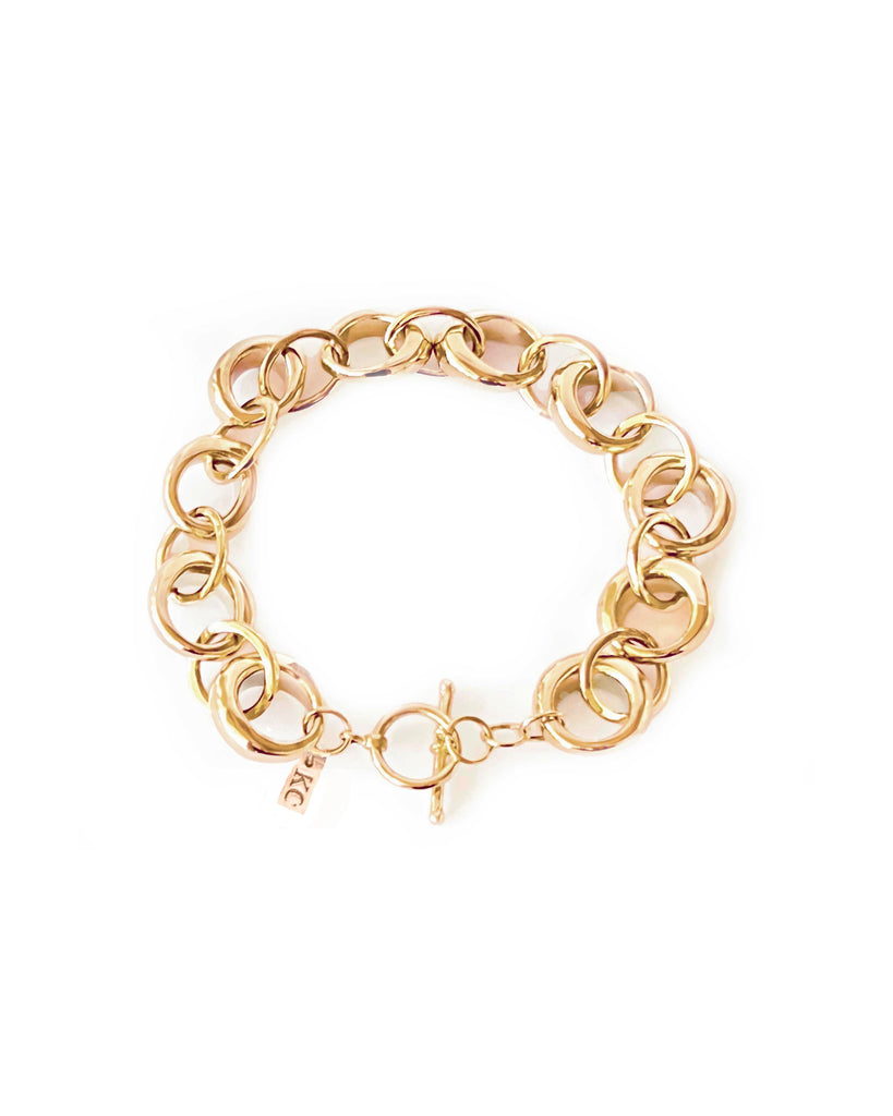 ROUNDED RING I CHAIN BRACELET bracelet Kendall Conrad Brass  