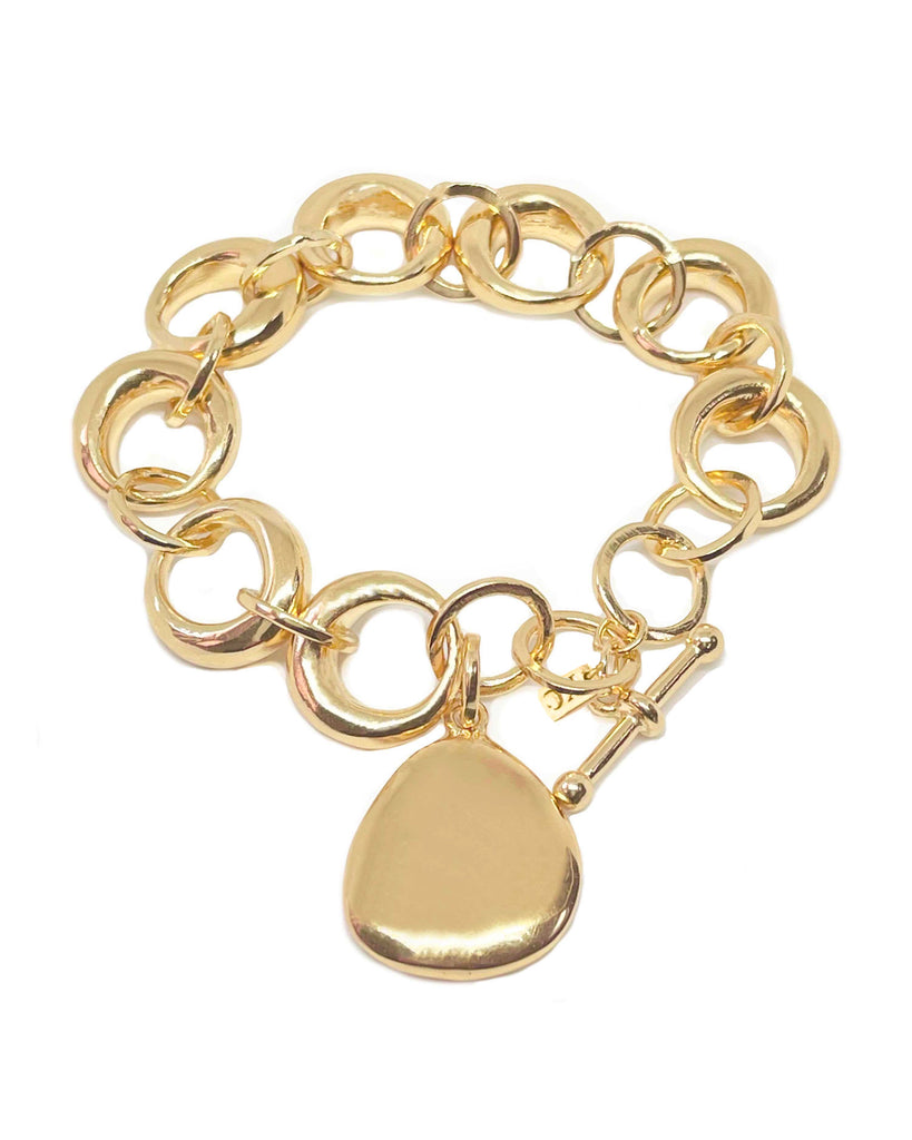 ROCK III CHAIN BRACELET new jewelry arrivals, Kendall Conrad Gold Plated  