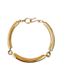 THICK ROUNDED LINKED BRACELET bracelet Kendall Conrad Gold Plated  