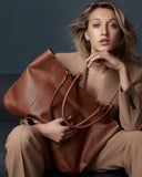 SEGOVIA LARGE TOTE BAG in Black Napa leather Kendall Conrad   