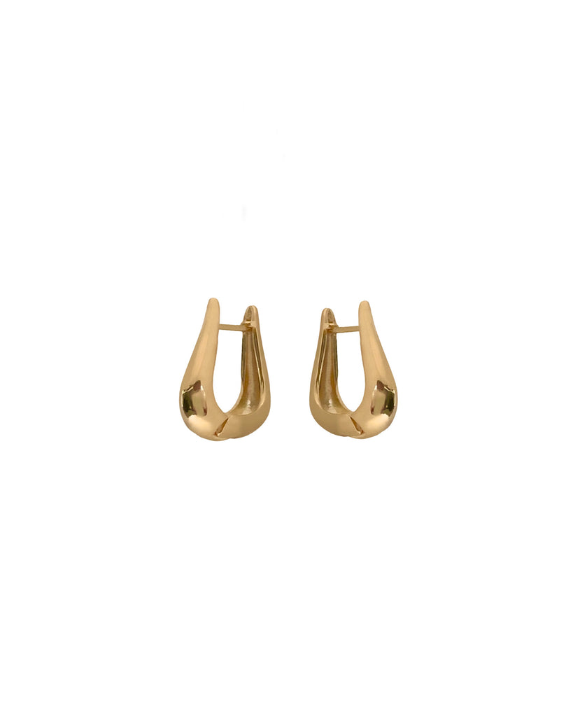ROUNDED U HOOP EARRINGS earrings Kendall Conrad   