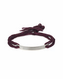 THIN BAR BRACELET jewelry, Kendall Conrad Burgundy Sterling Silver 