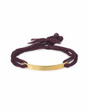 THIN BAR BRACELET jewelry, Kendall Conrad Burgundy Brass 