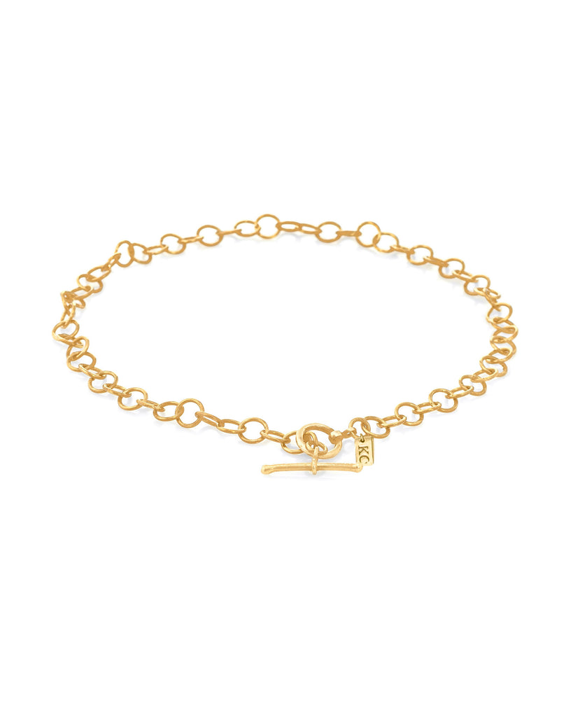 TOGGLE CHAIN ANKLET new jewelry arrivals, Kendall Conrad Gold Plated  
