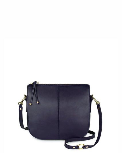 TRIANA CROSSBODY BAG in Navy Napa small crossbody bag Kendall Conrad   