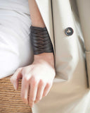 VAQUERA CUFF in Sienna Napa leather Kendall Conrad   