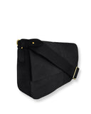 VIDA II SHOULDER + CROSSBODY BAG in Black Suede shoulder/crossbody bag Kendall Conrad   