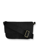 VIDA II SHOULDER + CROSSBODY BAG in Black Suede shoulder/crossbody bag Kendall Conrad   