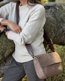 VIDA II SHOULDER + CROSSBODY BAG in Umber Suede shoulder/crossbody bag Kendall Conrad   