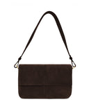 VIDA II SHOULDER + CROSSBODY BAG in Umber Suede shoulder/crossbody bag Kendall Conrad   