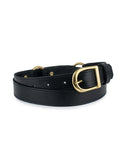 1" RING BELT in Black Napa leather belt Kendall Conrad   