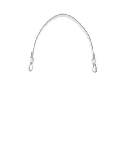 1" MINI SHOULDER STRAP in White Napa bag strap Kendall Conrad   