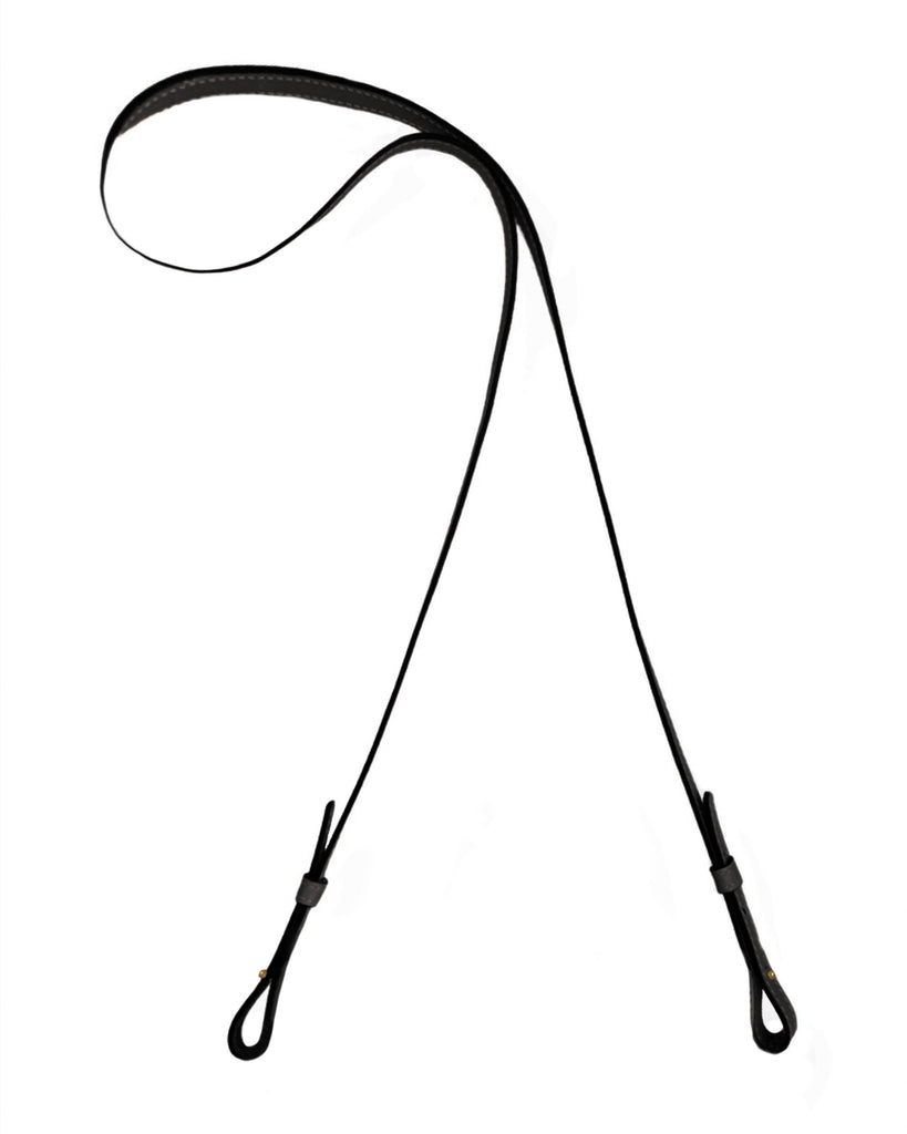1/2" CROSSBODY STRAP in Black Napa bag strap Kendall Conrad   