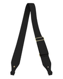ADJUSTABLE  2" CROSSBODY STRAP in Black Napa leather strap Kendall Conrad   