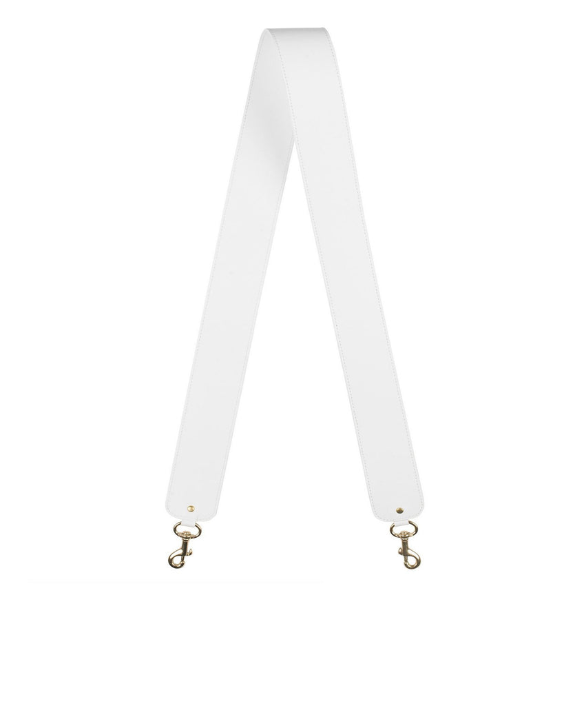 2"  SWIVEL SHOULDER STRAP in White Napa bag strap Kendall Conrad   