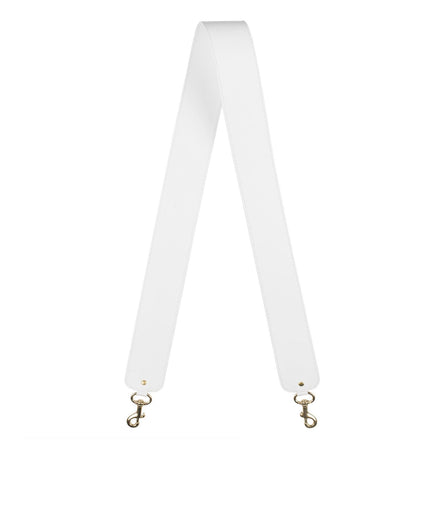 2"  SWIVEL SHOULDER STRAP in White Napa bag strap Kendall Conrad   