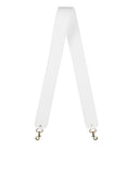 2"  SWIVEL SHOULDER STRAP in White Napa bag strap Kendall Conrad   
