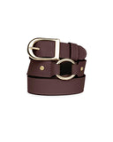 3/4" RING BELT in Umber Napa leather belt Kendall Conrad   
