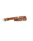 3/4" RING BELT in Sienna Napa leather belt Kendall Conrad   