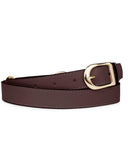 3/4" RING BELT in Umber Napa leather belt Kendall Conrad   