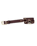 3/4" RING BELT in Umber Napa leather belt Kendall Conrad   