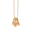 FIVE RING CHAIN NECKLACE new jewelry arrivals, Kendall Conrad Gold Plated  