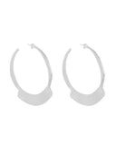 ABANICO FLAT HOOP EARRINGS jewelry, earrings Kendall Conrad Sterling Silver  