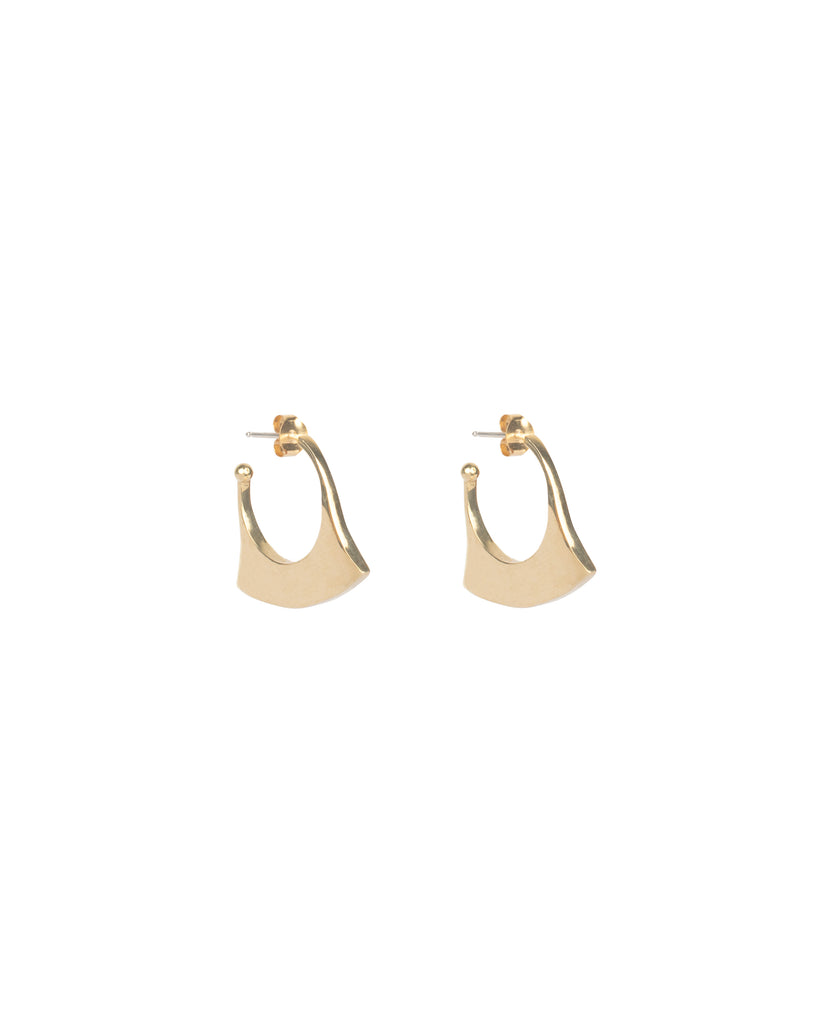 ABANICO I HOOP EARRINGS jewelry, earrings Kendall Conrad Brass  