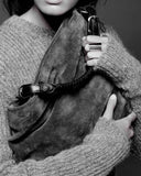 AZUCENA II SHOULDER BAG in Black Suede leather bag, Kendall Conrad   