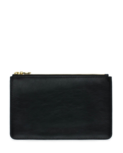 BOLSILLO II ZIP POUCH  in Black Napa leather case Kendall Conrad   