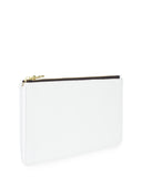 BOLSILLO II ZIP POUCH in White Napa leather case Kendall Conrad   