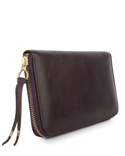 PASSPORT CASE in Chocolate Napa leather, travel Kendall Conrad   