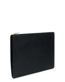 BOLSILLO III ZIP POUCH in Black Napa leather case Kendall Conrad   