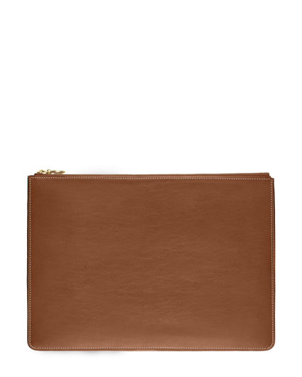 BOLSILLO III ZIP POUCH  in Sienna Napa leather case Kendall Conrad   