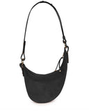 BOTITA CROSSBODY BAG in Black Suede crossbody bag Kendall Conrad   