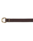 DOUBLE RING BELT in Umber Napa leather belt Kendall Conrad   