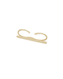DOUBLE RING BAR ring Kendall Conrad Gold Plated  
